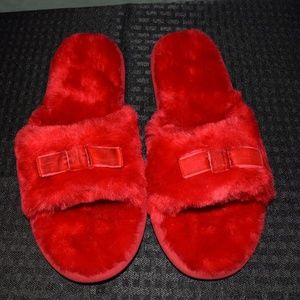 NWT red lands end slippers